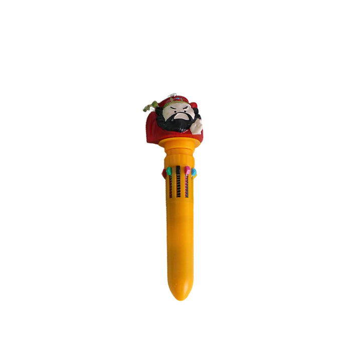 Multicolor ballpoint pen with figure design, 10 colors