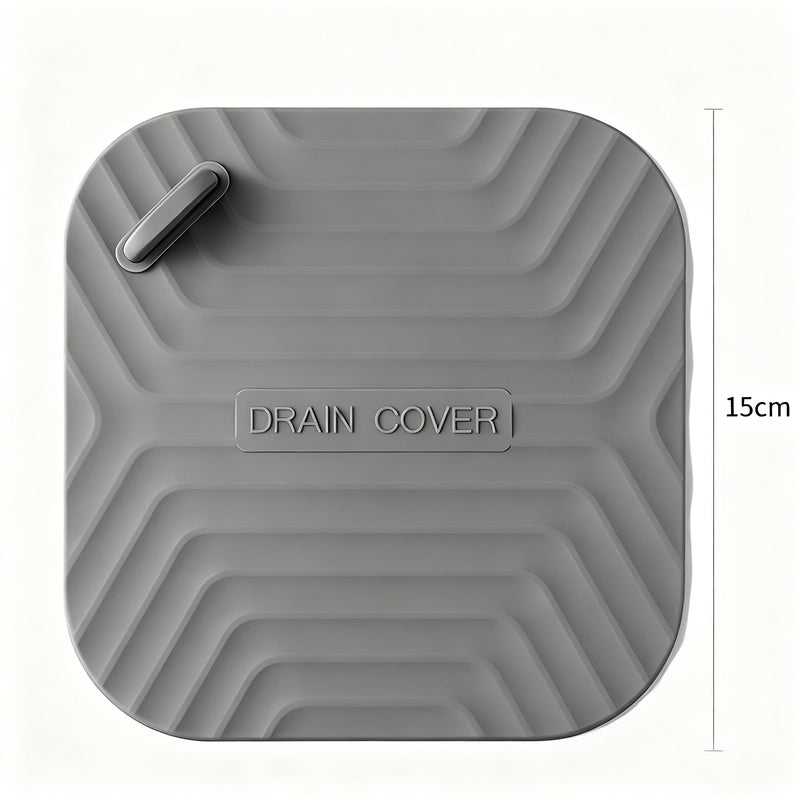 Silicone floor drain cover against odor backflow