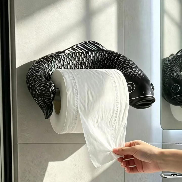 Carp- toilet paper holder, wall-mounted