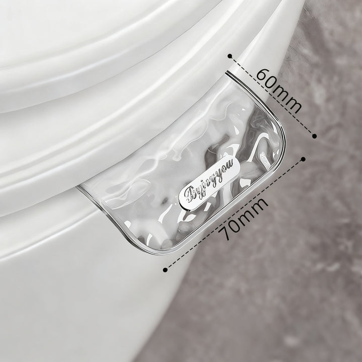 Toilet seat lever made of plastic
