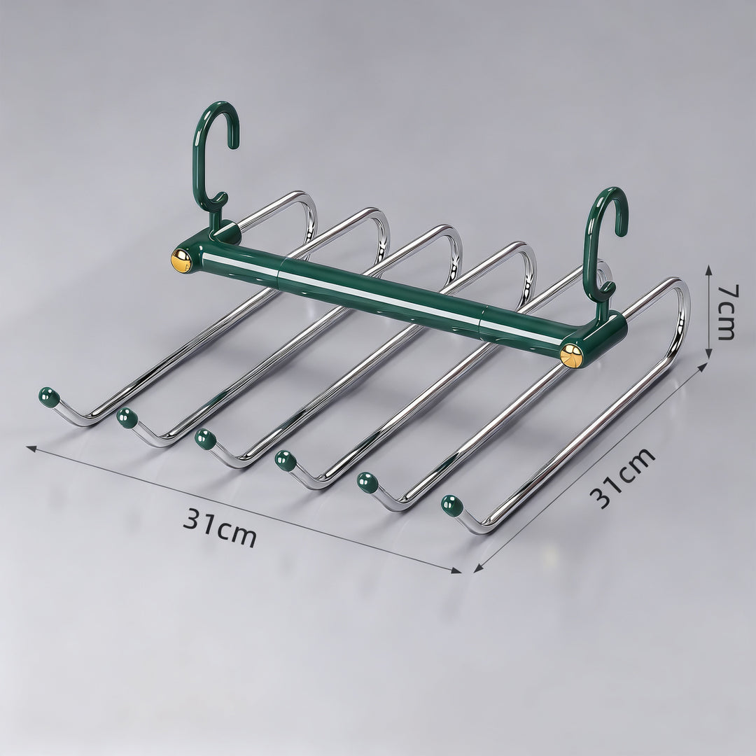 Foldable stainless steel trouser hangers