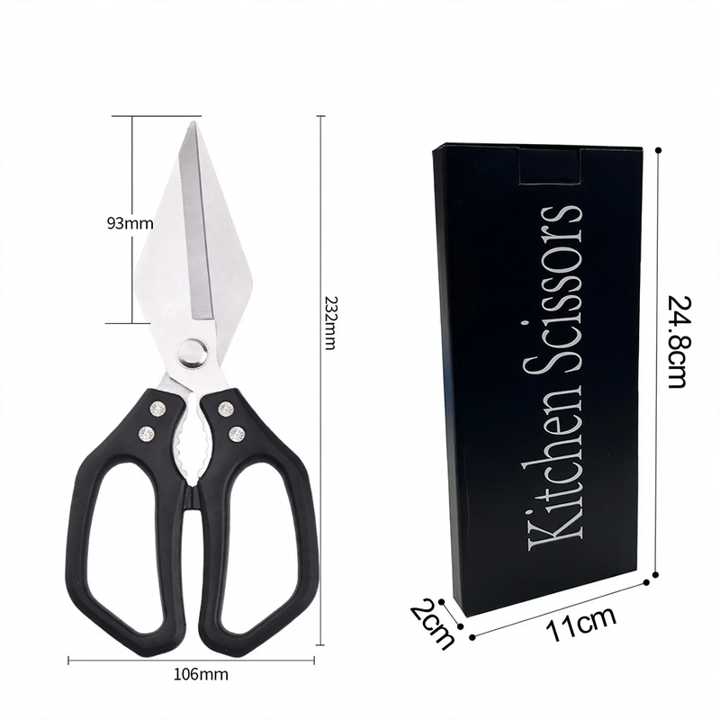 Kitchen scissors made of stainless steel