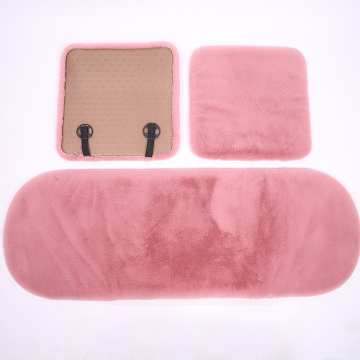 Plush car seat cushion, winter version