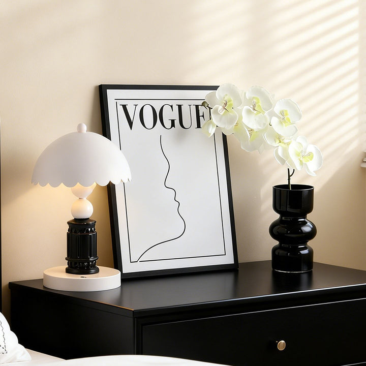 Black-White Decoration Set, 5-piece, modern