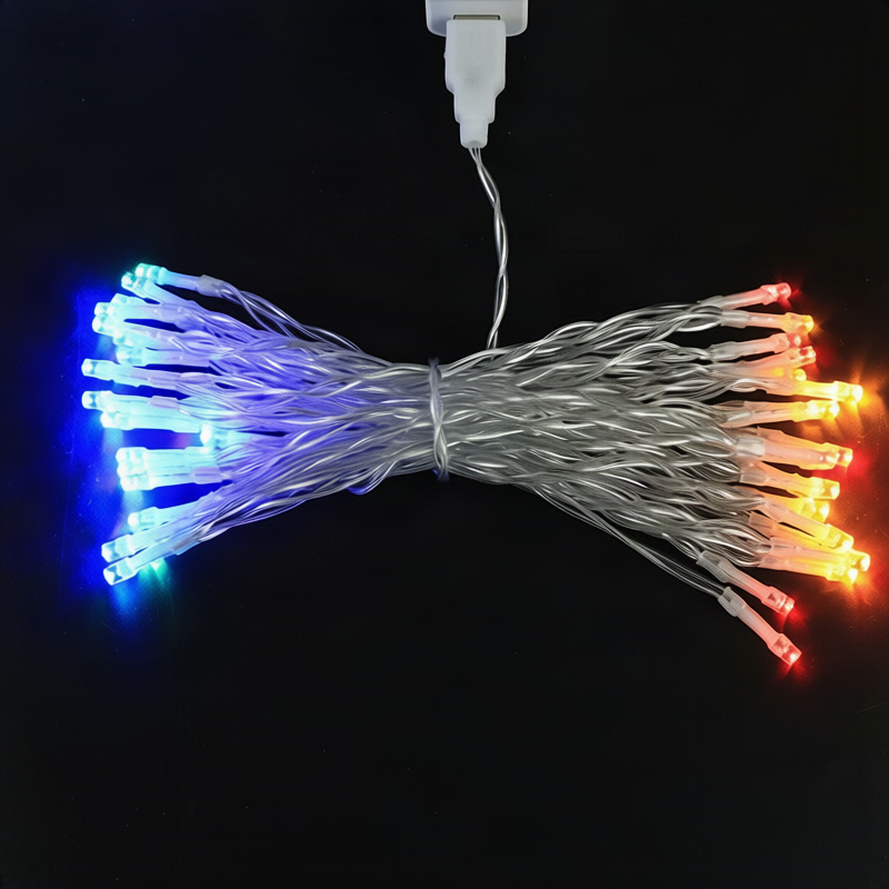 LED string lights with button cell battery, 1–3 m