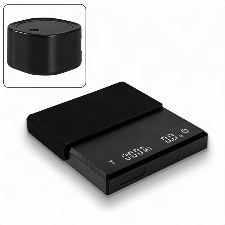 Electronic espresso scale with timer