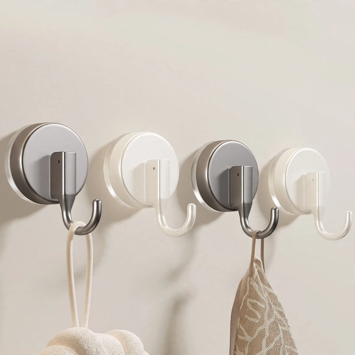 Suction cup hooks, set of 4, plastic