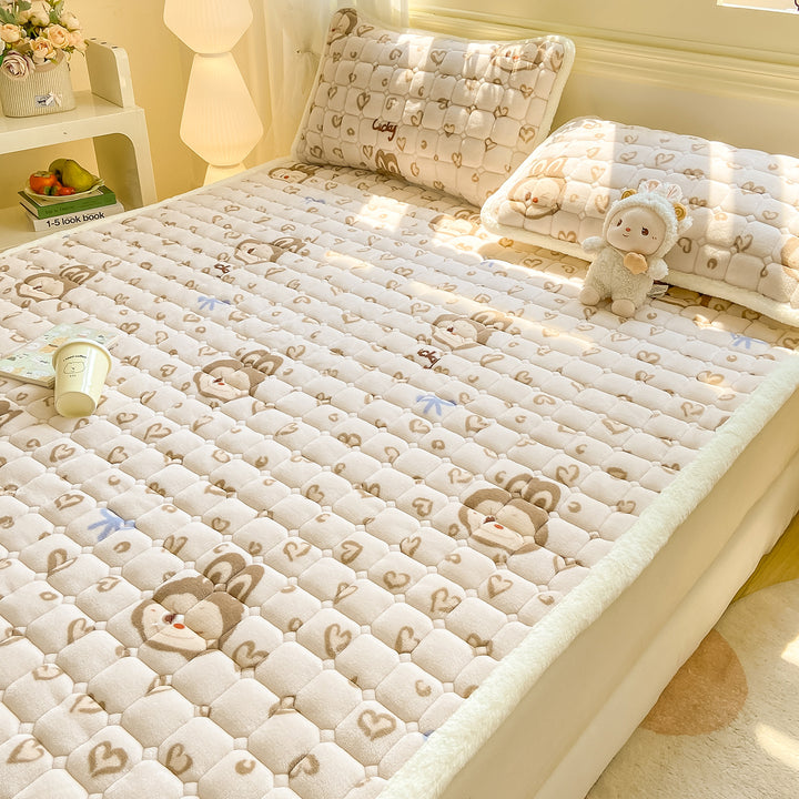 Fleece mattress topper, warm and soft
