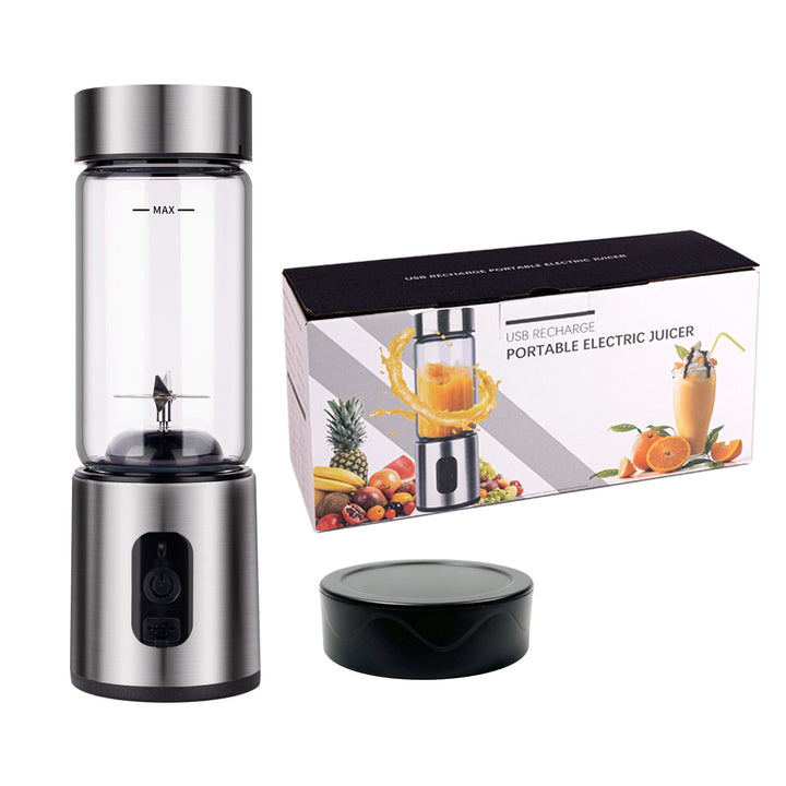 Portable juicer made of borosilicate glass, 400 ml