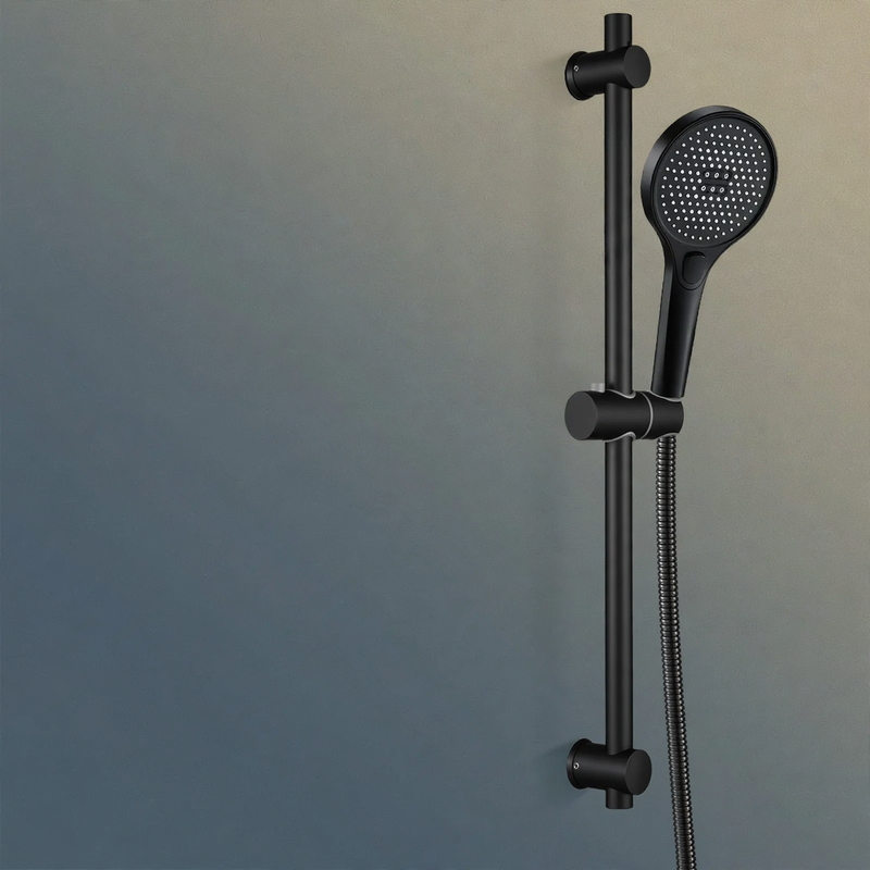 Stainless steel shower rod with height adjustment, model HX-A-818