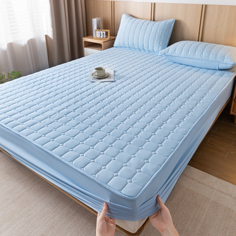 Fitted sheet, synthetic, padded