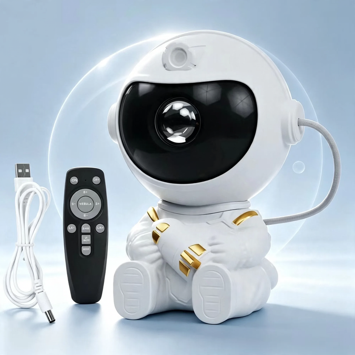 Star projector with astronaut design