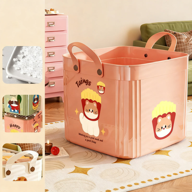 Storage box made of PP plastic, flat