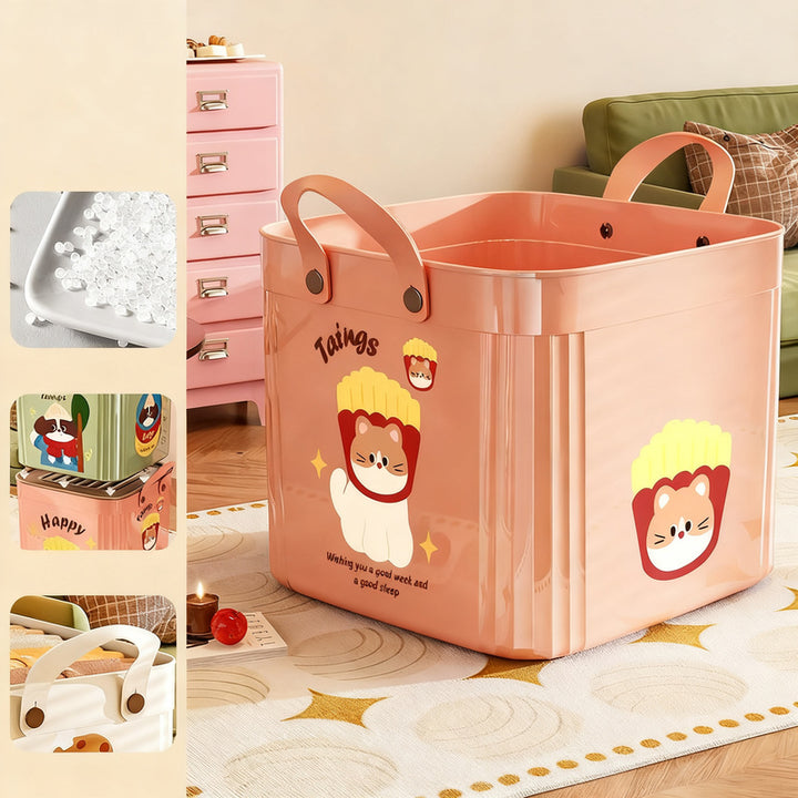 Storage box made of PP plastic, flat