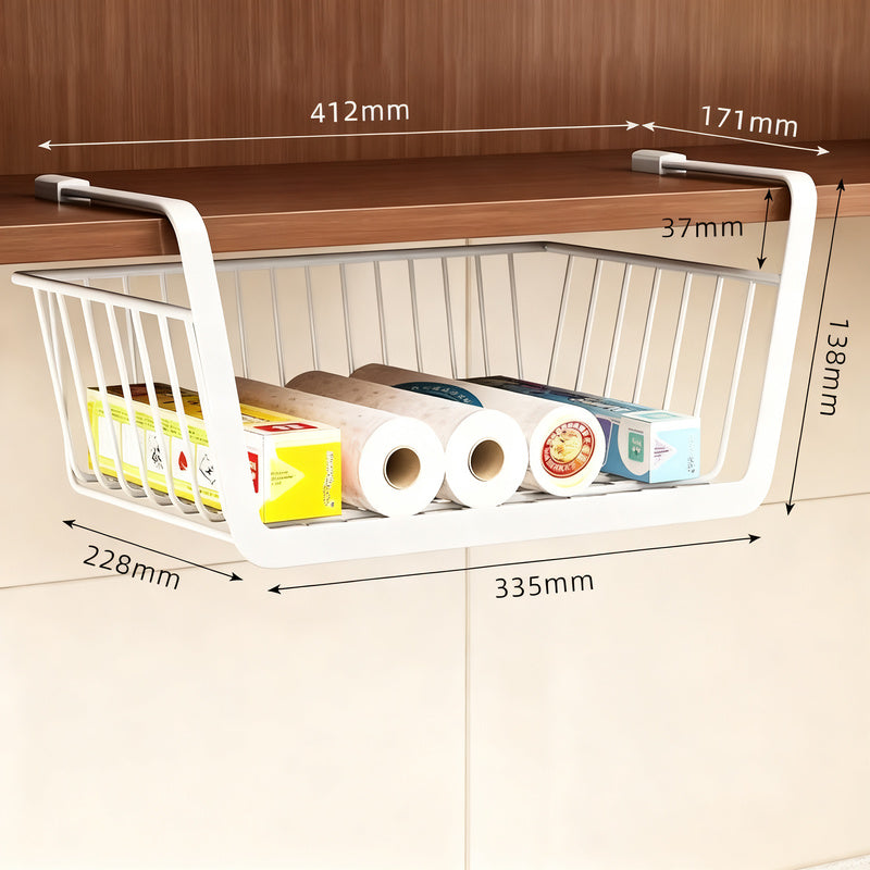 Wall-mounted kitchen shelf made of carbon steel