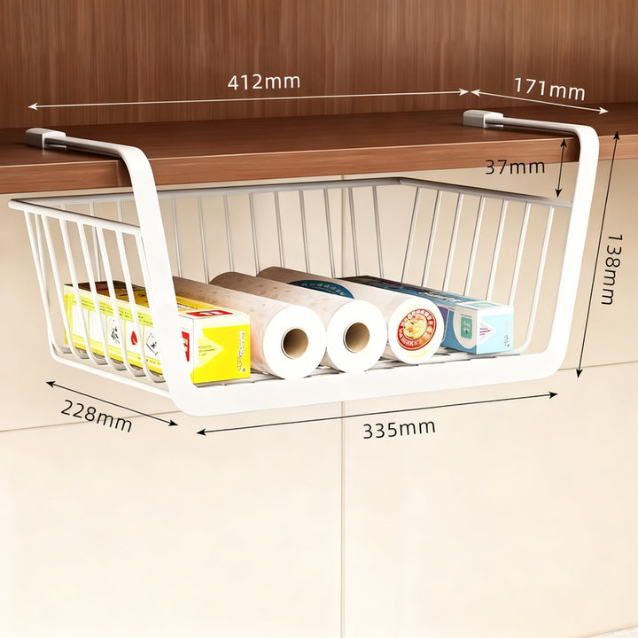 Wall-mounted kitchen shelf made of carbon steel