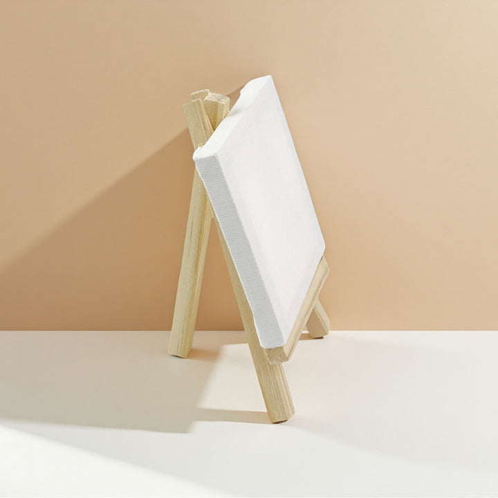 Small wooden easel made of pine