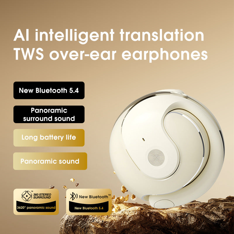 Open Bluetooth earbuds with AI translation, not in-ear