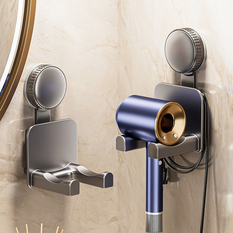Suction cup holder for hair dryer and bathroom accessories