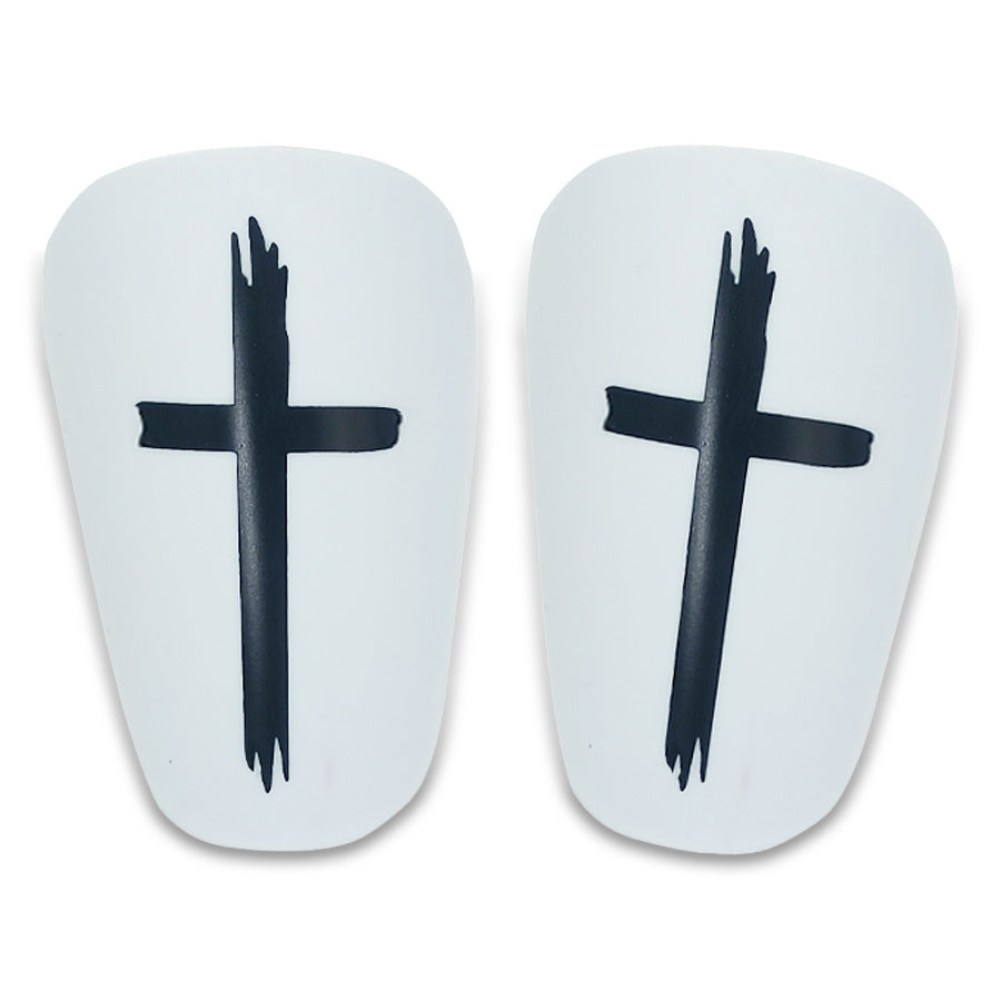 Plastic shin guards for ball sports