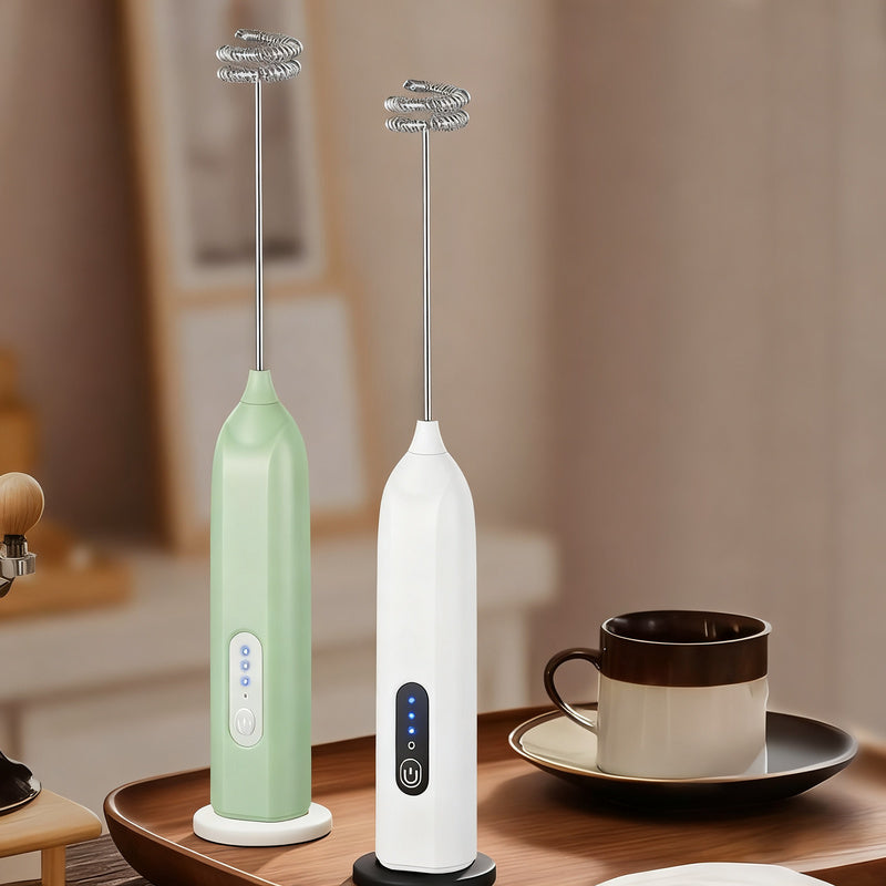 Electric milk frother, USB-C, multiple functions