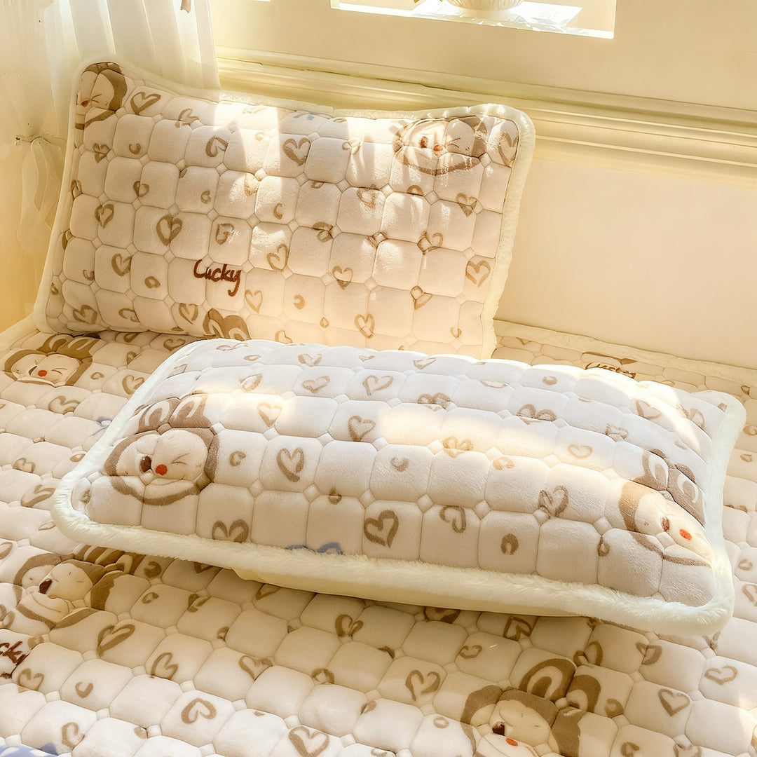 Fleece mattress topper, warm and soft