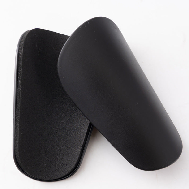 Plastic shin guards for ball sports