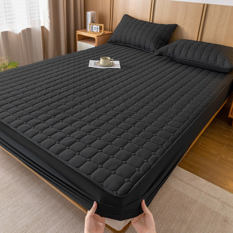 Fitted sheet, synthetic, padded