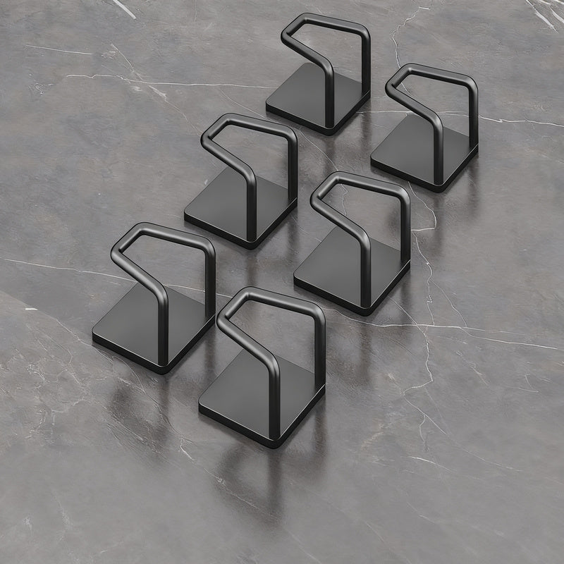 Stainless steel wall hooks without drilling, set of 6/8