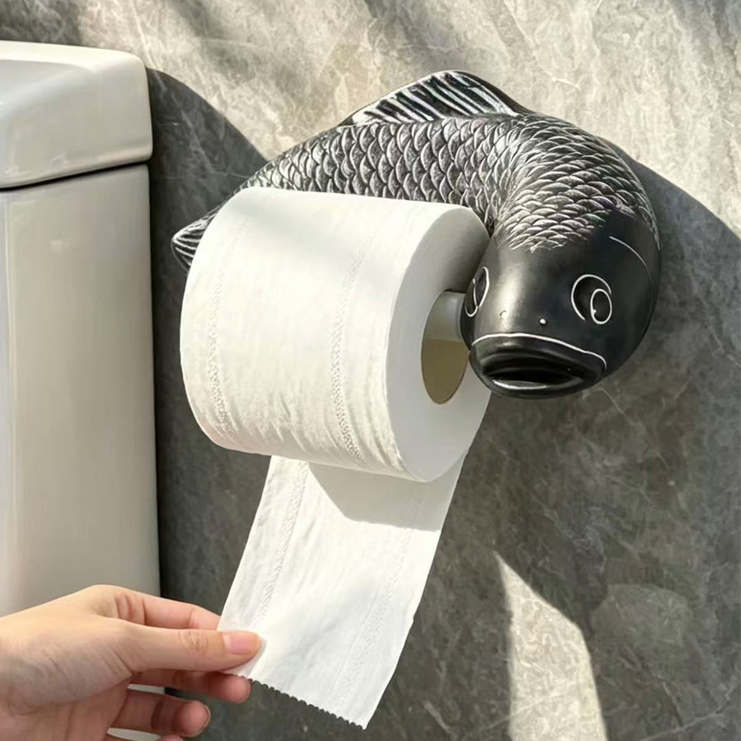 Carp- toilet paper holder, wall-mounted