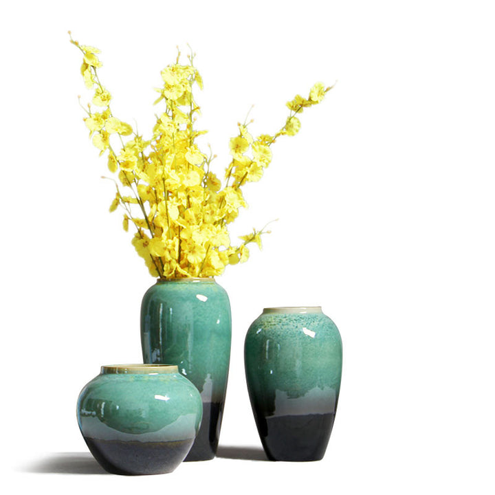 Ceramic flower vase, modern, handcrafted