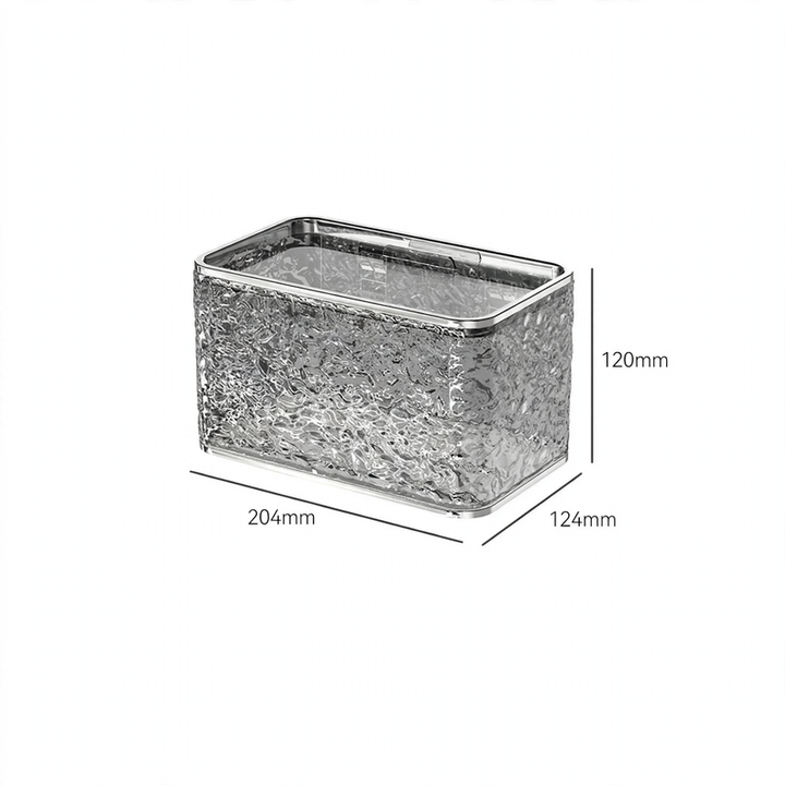 Transparent paper towel holder, wall-mounted, suction cup