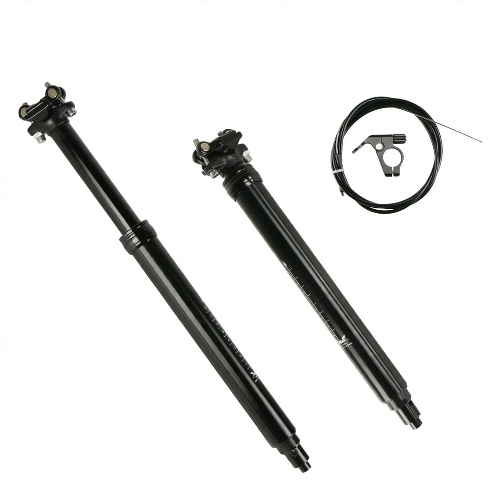 Aluminum seat post, 125 mm adjustable stroke, various diameters