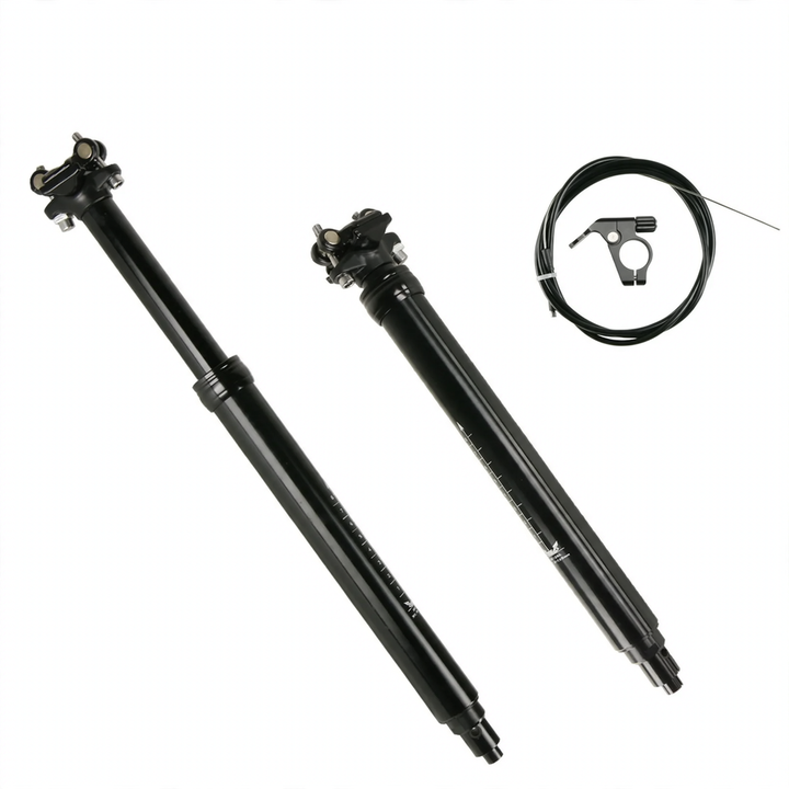 Aluminum seat post, 125 mm adjustable stroke, various diameters