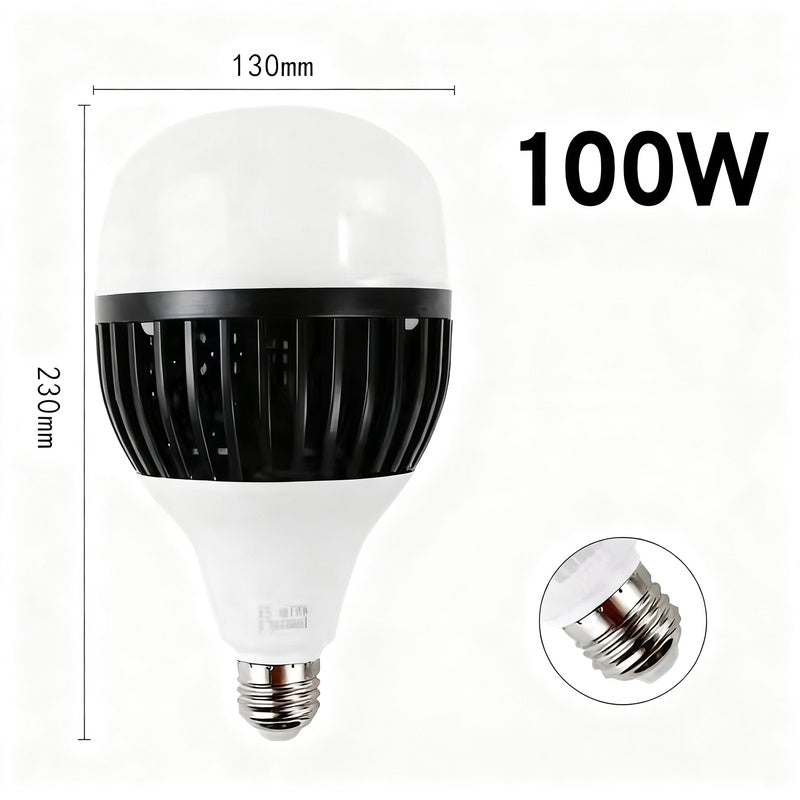 LED ball lamp E27, 50–200 W