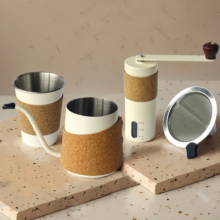 Manual Brew Coffee Set, Stainless Steel, 14–15 pieces