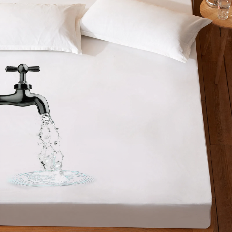 Waterproof cotton fitted sheets, 150 x 200 cm