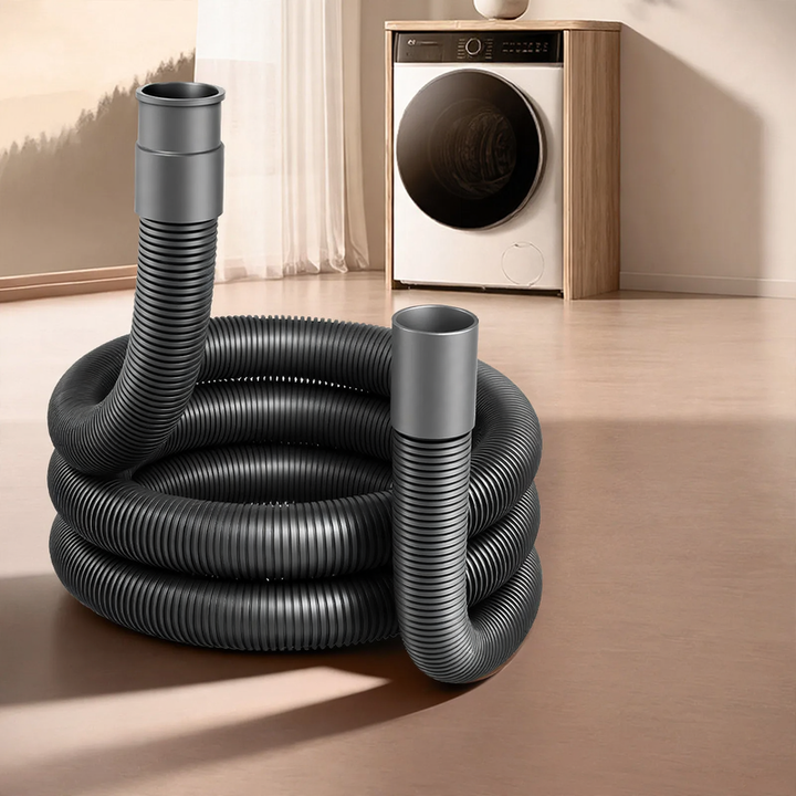 Washing machine drain hose, PVC/Silicone
