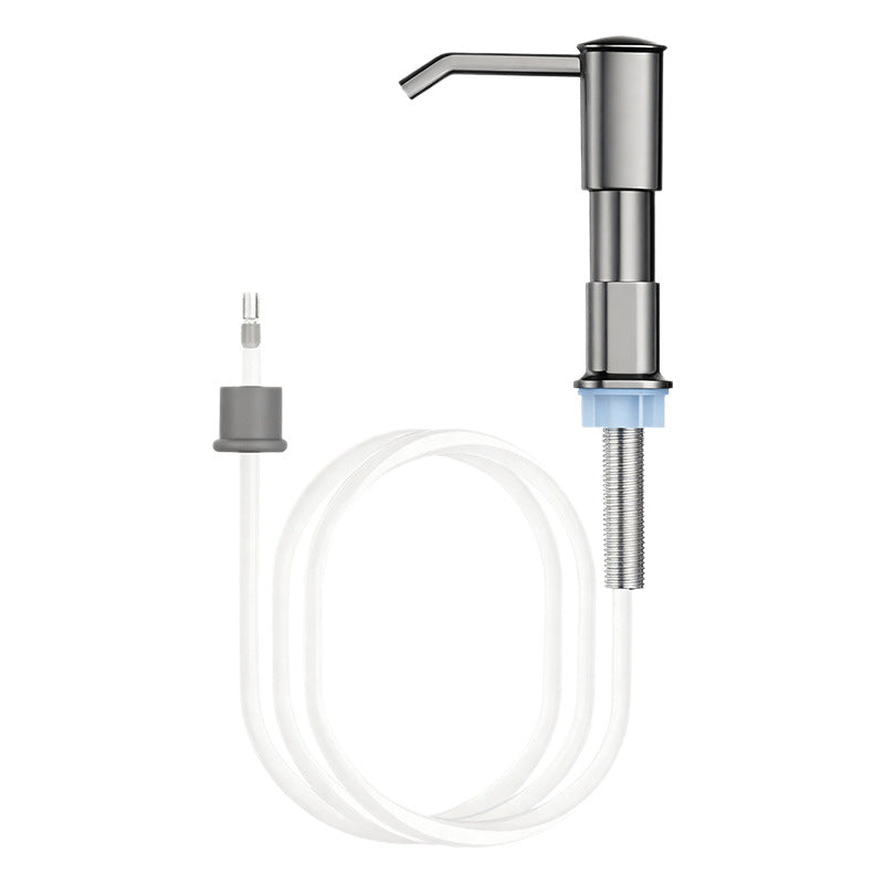 Dish soap dispenser for the kitchen sink