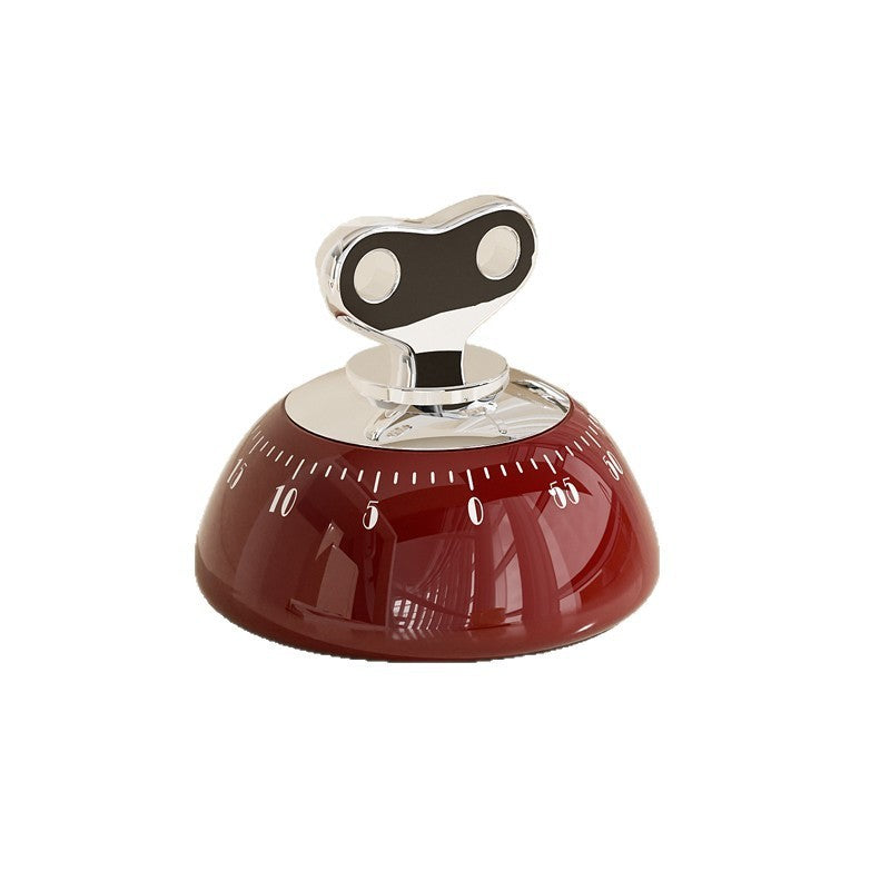 Mechanical kitchen timer with magnetic holder