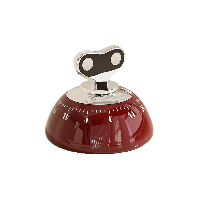 Mechanical kitchen timer with magnetic holder