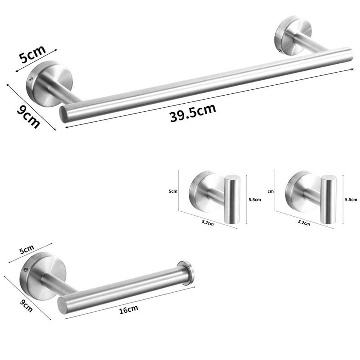 Stainless steel wall hooks, adhesive, bathroom and kitchen
