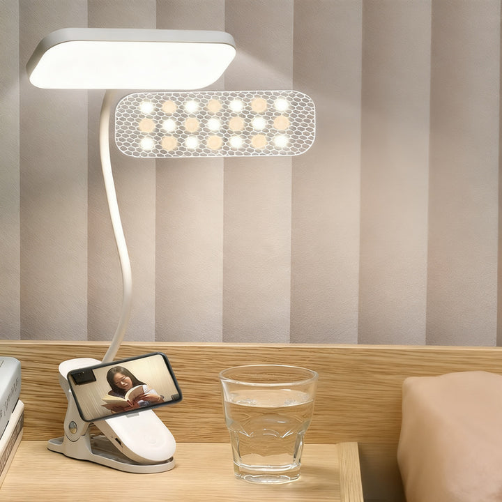 LED desk lamp with color temperature selection