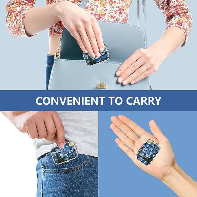 Pill organizer with compartments, portable