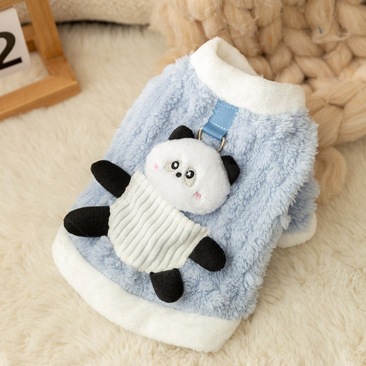 Dog vest with scarf for small dogs