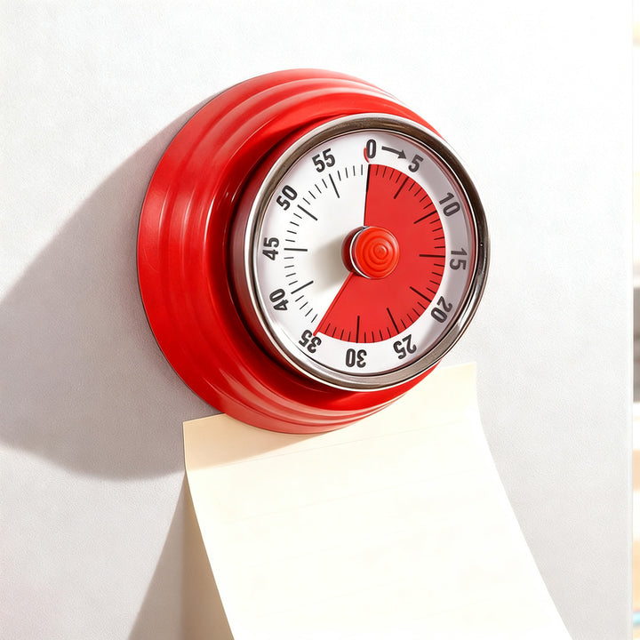 Mechanical kitchen timer with magnet