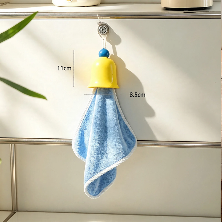 Towel with bell design, cotton