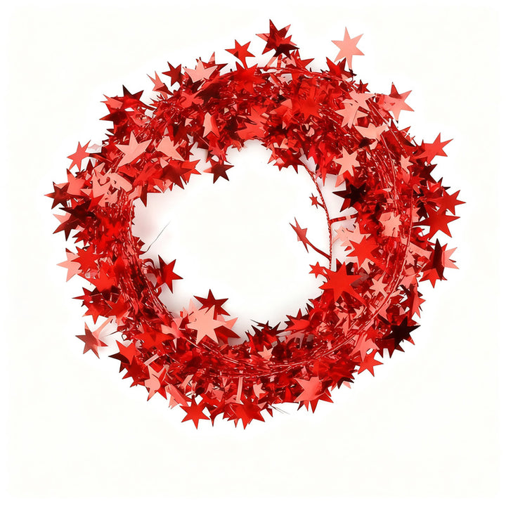 Star garland, 7.5 m, plastic
