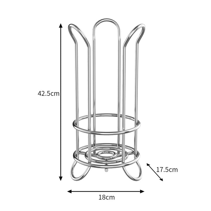 Stainless steel kitchen roll holder