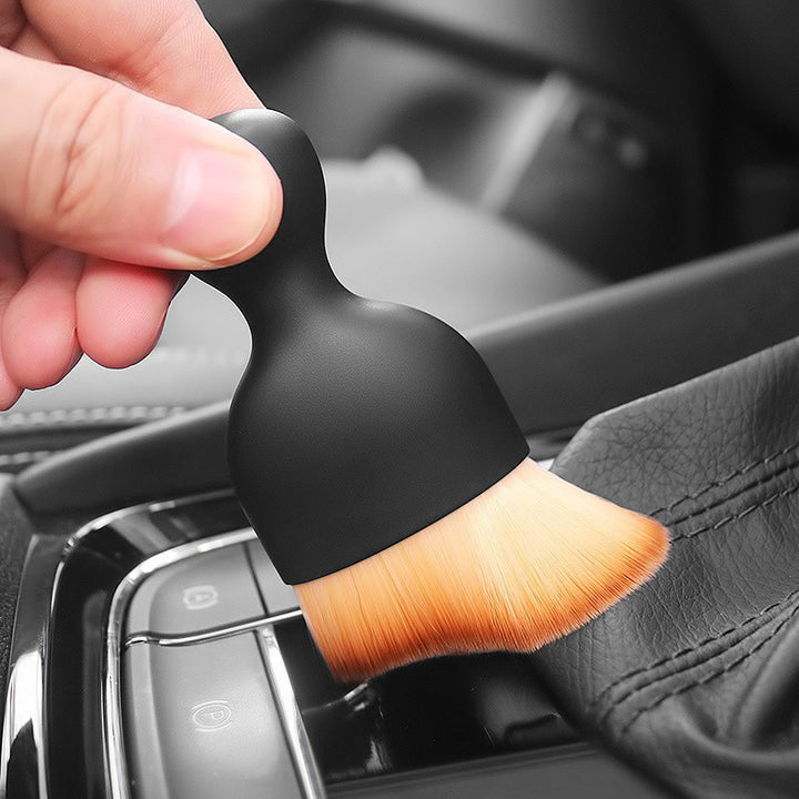 Soft dust brush for car interior